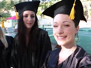 College cuties get naughty in nature's playground