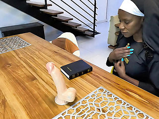 Young Nun First Time Fucked by Stepdad - Black Swan in Taboo Sex