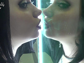 Kiss my huge lips  -  and you will be completely mine