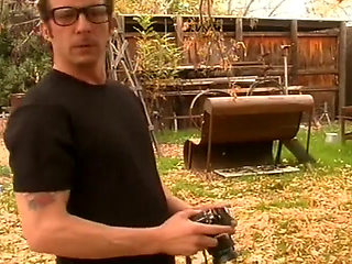 Horny Blonde Fingers Gaping Hairy Pussy to Pulsing Orgasm