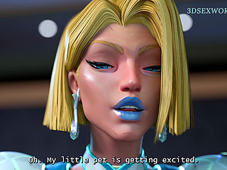 Blonde Emma Frost Sensual Blowjob with Cum Swallow (3D Sexgame) 60 Fps