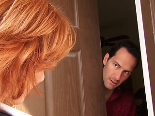 Naughty mature gets banged by a young stud