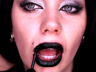 Lady in black lipnosis JOI
