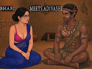 Desi Mature Beauty Meets Tribal Stud at Adivashi Festival - Ai Generated