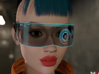 Neon Dreams When the City Chooses You - Hot futa fucks hard her sexy busty slave in the basement