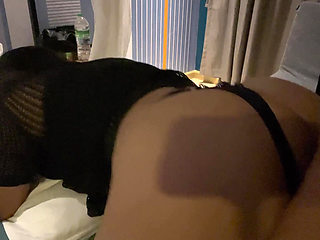 Sucking my neighbours cock until he cums