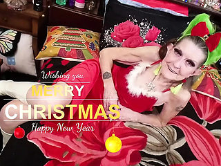 Sexy Sandra N Sir Christopher XMAS 2025 Hardcore Fuck - GILF Granny Blowjob & Dirty Talk