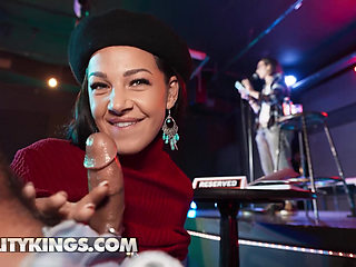 REALITY KINGS - Evelin Stone Spices Up The Poetry Slam With Sneaky Sex And A Cum-Filled Face
