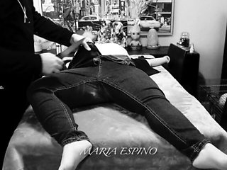 Submissive French BBW MariaEspino Tied Up & Used Like a Toy - Real Homemade BDSM