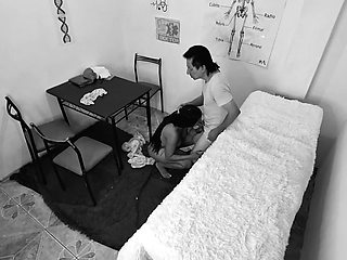 FFM Trio - Horny Old Man Has Sex in the Doctor's Office with His Busty Wife and the Curvy Doctor Joins in