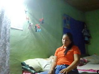 Brunette with a big ass comes home from work very horny and ends up masturbating with her fingers