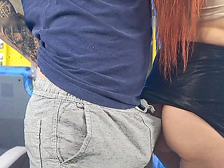 Stranger Kept an Eye on the Hottie Inside the Bus!