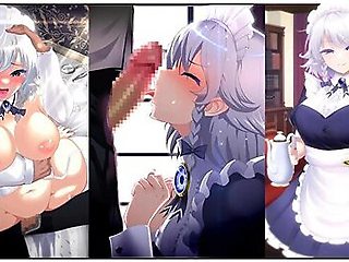 Hentai Anime And Sakuya Izayoi - 動画エロケー オツトメ咲夜さん実況(体験版)東方の十六夜咲夜にフェラしてもらったり中出しセックスしたり(東方live2d同人エロケー Izayoi Sakuya Hentai Game)
