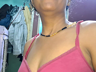 Indian Wife Kavya Blowjob Cum on Tits