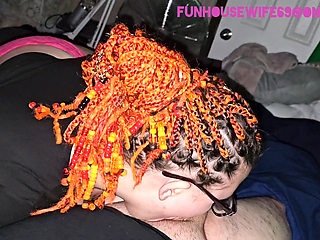 Pink Panties Ass up Swallowing His Cock and Cumm