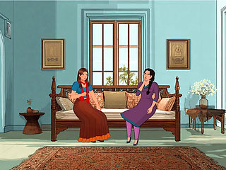 Two Friends talking about having fun