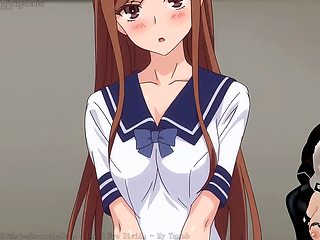 Anal creampie, anime hentai, cum overflow