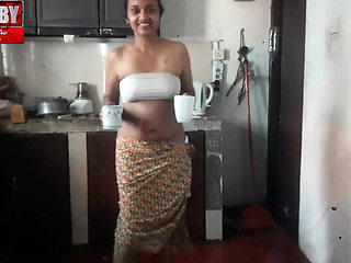 Tina Baby My Sri Lankan Maid Teases Me in Kitchen While Wife is Away - Homemade Desi 4K Porn