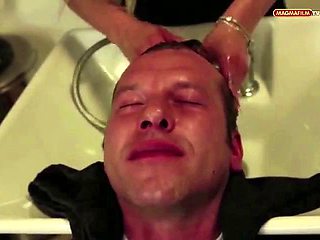 Hottie German Blonde Rammed by Hard Dick of Client: Blowjob, Big Tits  Spooning Porn