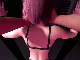 Fucking Fox Ear Girl in Standing Doggie POV