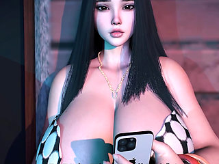 3D BBW Mature MILF Teasing the BBC to Fuck Her Wet Pusy