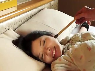 Woman gets bed tickled in different outfits: Asian, Japanese  Fetish Porn