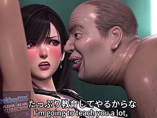 Tifa Wants the Ugly Man - Excessive Cum Dripping - AI GENERATED