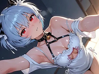 Ai Anime Girl Rei Ayanami Hot Sexy Outfits Show Compilation