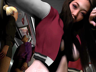 Asian Girl Rides Dick In The Bus Bus - POV Experience