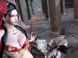 Nude mod for a free porn game featuring girls in intense fights