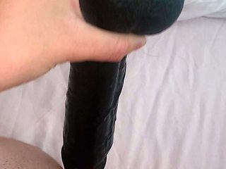 Close up pussy gape and toy
