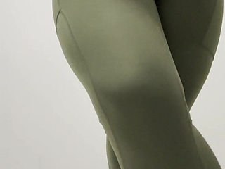 Desperate for Pee Pissing My Pants in Nylon Leggings