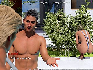 Youthful characters in a wild 3D animation coitus adventure