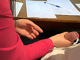 GOODBYE, MATH AND SCHOOL!!! Classmate gave me a Handjob under the Table on the Last Day of School