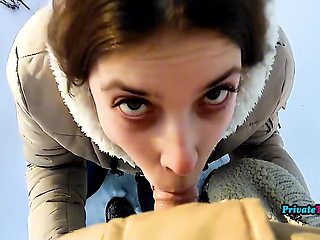 Outdoor Blowjob By Stepsister Russian Is My Favorite - Miha Nika