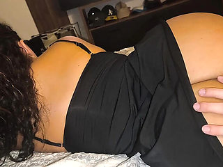 Step Mom Big Ass Massage by Neighbor While Dad is Away - Amateur Latina SENSESEX
