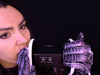 ASMR Ear Eating Licking Spider Girl Cosplay