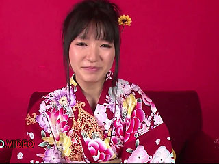 Chiharu delivers passionate JAV blowjob then gets fucking intense in her Kimono