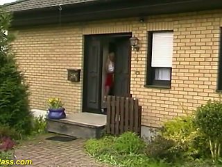 Rough German big cock anal party