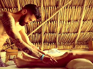 a massage with a happy ending on the beach