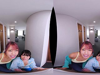 Hot asian threesome sex