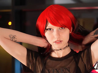 18-year-old emo girl is being fucking hard by a black man