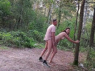 Casual Quick Sex Of Husband And Wife In The Forest!