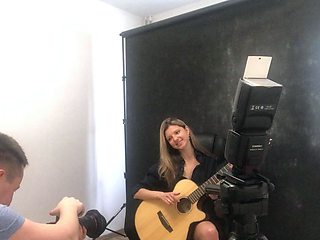 Amateur blonde European immature fucking boyfriend on webcam