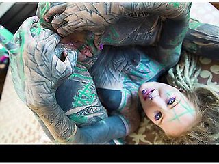 Tattooed Anal Girl Obsessed With Gaping And Cumplay