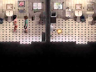 Fucking in the Restaurant Bathroom in Secret