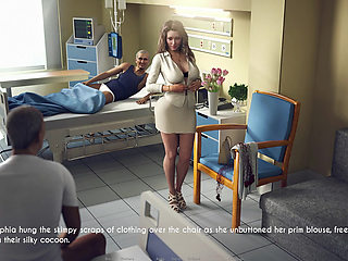 A Wife and Stepmother - Awam - Sophia Tried on the Slutty Nurse's Uniform That Was Given to Her by the Old Men