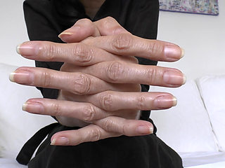 Hand Fetish and Natural Fingernails, Black Dress, JOI, Lady Victoria Valente