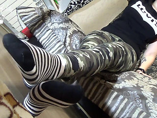Socks fetish & sexy body tease