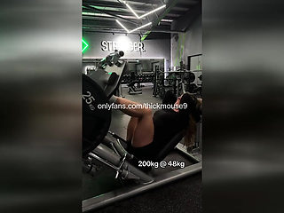 TikTok Live Gym Gangbang: 5 Strangers Breed 18yo Pussy